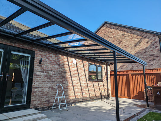 9mtr x 2.5mtr simplicity 6 glass Veranda